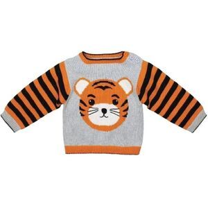 ZUBELS NWT TIGER COTTON KNIT SWEATER (UNISEX) Size 4 year old MSRP $39.99